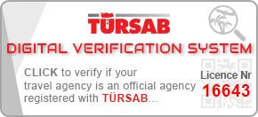 TÜRSAB Dijital Doğrulama Sistemi — Licence Nr 16643